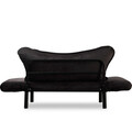 Canapea extensibila 2 locuri, Atelier del Sofa, 859FTN1226, Negru