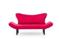 Canapea extensibilă cu 2 locuri, Futon, 859FTN1240, Metal, Fucsia