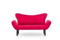 Canapea extensibilă cu 2 locuri, Futon, 859FTN1240, Metal, Fucsia