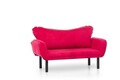 Canapea extensibilă cu 2 locuri, Futon, 859FTN1240, Metal, Fucsia