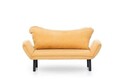 Canapea extensibila 2 locuri, Futon, 859FTN1241, Metal, Galben mustar