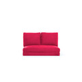 Canapea extensibilă cu 2 locuri, Futon, 859FTN1269, Metal , Fucsia