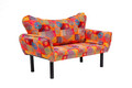 Canapea extensibila 2 locuri, Futon, 859FTN2701, Metal, Multicolor
