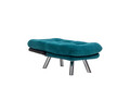 Fotoliu extensibil, Futon, 859FTN2322, Metal, Verde petrol