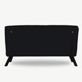 Canapea extensibila 2 locuri, Atelier del Sofa, 859FTN2706, Negru