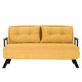 Canapea extensibila 2 locuri, Atelier del Sofa, 859FTN2709, Galben mustar
