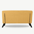 Canapea extensibila 2 locuri, Futon, 859FTN2709, Metal , Galben mustar