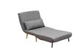 Fotoliu extensibil, Futon, 859FTN2328, Metal , Gri inchis