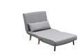 Fotoliu extensibil, Futon, 859FTN2330, Metal , Gri deschis