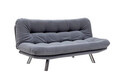 Canapea extensibila cu 3 locuri, Futon, 859FTN2802, Metal, Gri