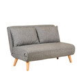 Canapea extensibila 2 locuri, Atelier del Sofa, 859FTN2716, Gri deschis