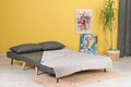 Canapea extensibilă cu 2 locuri, Futon, 859FTN2714, Metal , Gri inchis