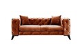 Canapea 2 locuri, Atelier del Sofa, 569HLN1131, Portocaliu