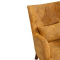 Fotoliu, Unique Design, 867UNQ1518, Lemn de carpen, Galben