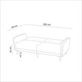 Canapea extensibila 3 locuri, Atelier del Sofa, 867UNQ1325, Albastru inchis