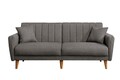 Set canapea extensibilă, Atelier del Sofa, 867UNQ1679, Gri inchis