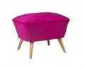 Taburet Asia, Heinner, 57x45x45 cm, stofa, fucsia