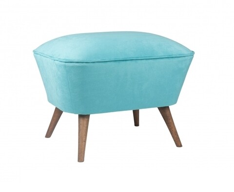 Taburet Asia, Heinner, 57x45x45 cm, stofa, turcoaz