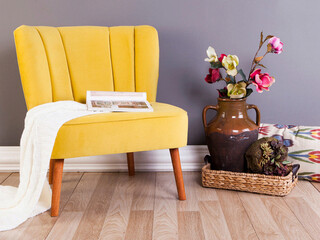 64x75x65 cm, Galben mustar