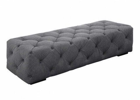 Bancheta tapitata, Heinner, 160x45x45 cm, gri