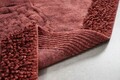 Set covorase de baie 2 piese, Alanur Home, COTTONKT000210, Bumbac, Rosu claret