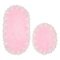Set covorase de baie 2 piese, Alanur Home, Zara, Poliester, Roz