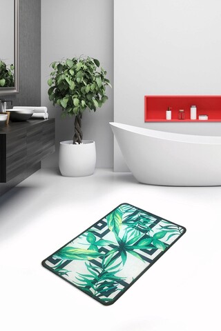Covoras de baie, L'essentiel Maison, Botanic Djt, 40x60 cm, Multicolor