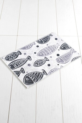 Covoras de baie, L'essentiel Maison, Fish Djt, 40x60 cm, Multicolor