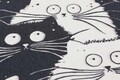 Covoras de baie, L'essentiel Maison, White Cats Djt, 40x60 cm, Multicolor