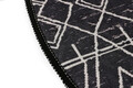 Covoras de baie, L'essentiel Maison, Straordinario Black Circle Djt 80, Negru / Antracit / Alb