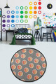 Covoras de baie, L'essentiel Maison, Tranche Circle Djt 80, Multicolor
