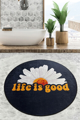 Covoras de baie, L'essentiel Maison, Life Is Good Djt (80 cm), Multicolor