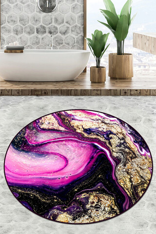 Covoras de baie, L'essentiel Maison, Pastry Djt (80 cm), Multicolor