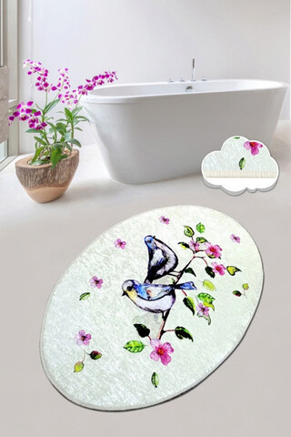 Covoras de baie, L'essentiel Maison, Bird Nest (80 x 100), 80x100 cm, Poliester, Multicolor