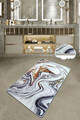 Covoras de baie, L'essentiel Maison, Blur (80 x 100), 80x100 cm, Poliester, Multicolor