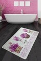 Covoras de baie, L'essentiel Maison, Giardino Di Lavanda Djt (80 x 100), 80x100 cm, Poliester, Multicolor