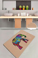 Covoras de baie, L'essentiel Maison, Olifant, Poliester, Multicolor