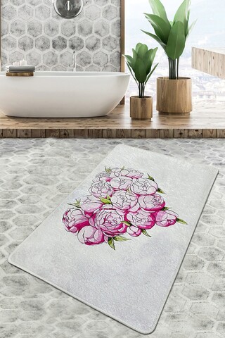 Covoras de baie, L'essentiel Maison, Peonia Djt (80 x 100), 80x100 cm, Poliester, Multicolor