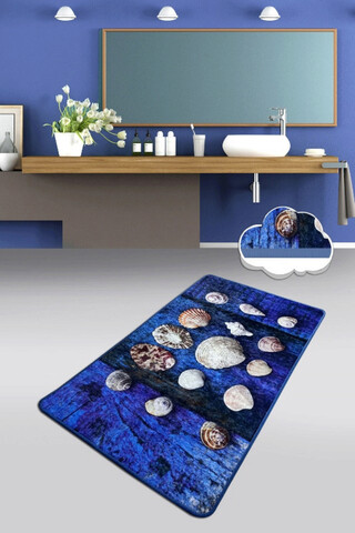 Covoras de baie, L'essentiel Maison, Seashell (70 x 120), 70x120 cm, Multicolor