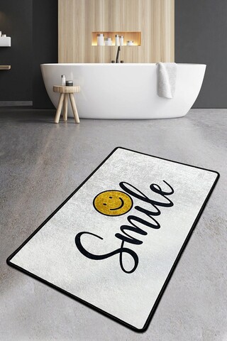 Covoras de baie, L'essentiel Maison, Smile Djt (70 x 120), 70x120 cm, Poliester, Multicolor