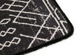 Covoras de baie, L'essentiel Maison, Straordinario Black Djt 80x100, 80x100 cm, Negru / Antracit / Alb