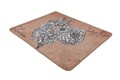 Covoras de baie, L'essentiel Maison, Vintage Roses (80 x 100), 80x100 cm, Galben / Negru / Alb