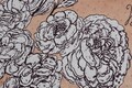 Covoras de baie, L'essentiel Maison, Vintage Roses (80 x 100), 80x100 cm, Galben / Negru / Alb