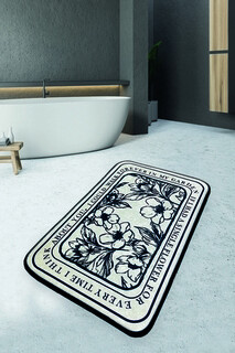 Crem;Negru, 70x120 cm