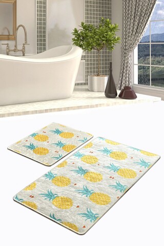 Set covorase de baie, L'essentiel Maison, Ananas Djt, Multicolor