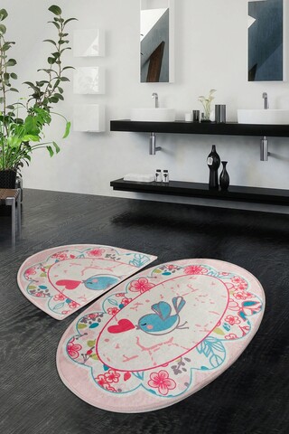 Set covorase de baie, L'essentiel Maison, Bemol Oval, Multicolor