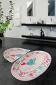 Set covorase de baie, L'essentiel Maison, Bemol Oval, Multicolor