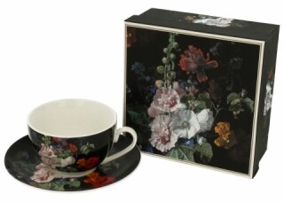 Negru, Ceasca cu farfurie Mallow