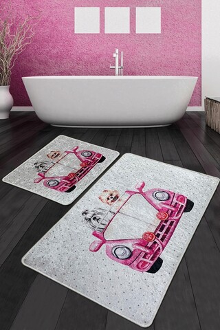 Set covorase de baie, L'essentiel Maison, Dogs Vosvos Djt, Poliester, Multicolor