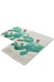 Set covorase de baie, L'essentiel Maison, Green Djt, Multicolor